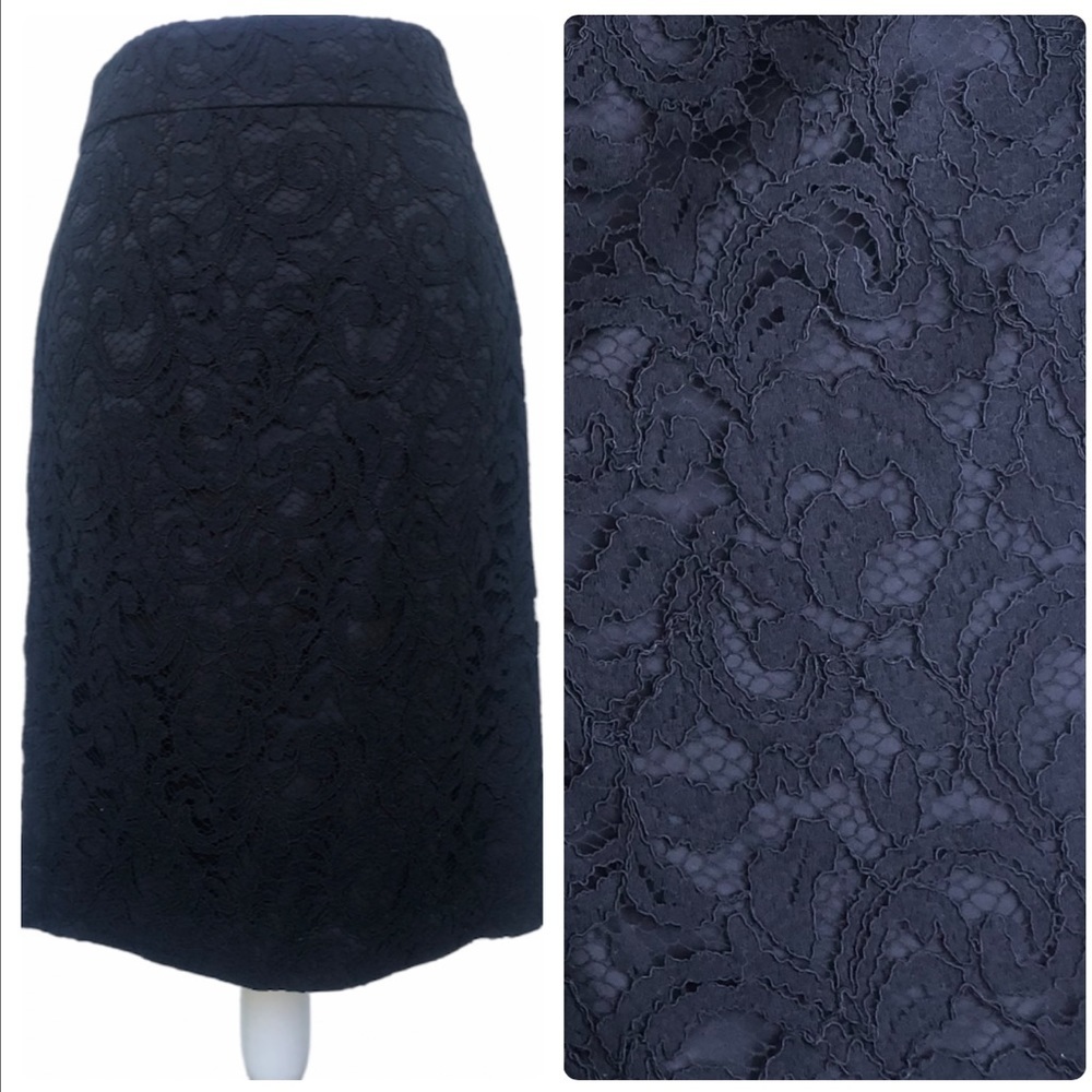 Banana Republic lace pencil skirt S 4